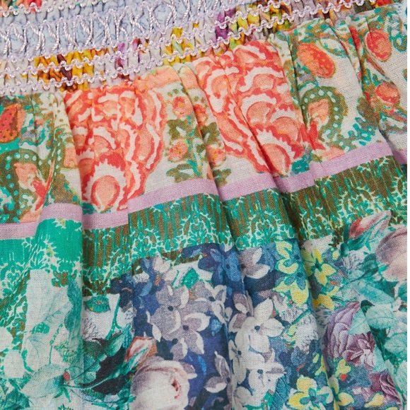 Alice + Olivia Jojo tiered Mini Skirt, floral🌺multicolored size 6 NWT✨ - Picture 7 of 8